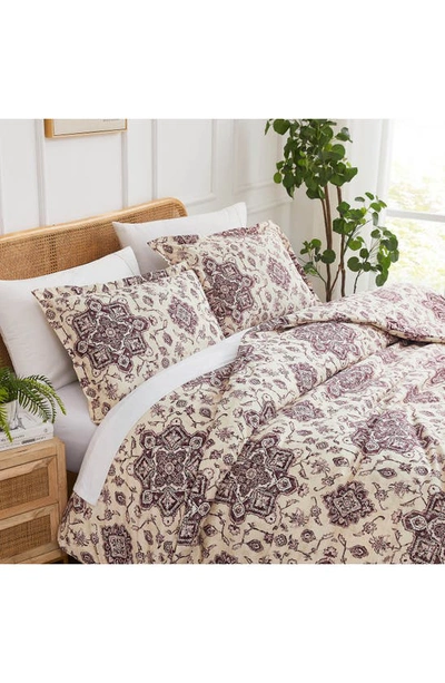 Shop Southshore Fine Linens Persia Duvet Cover Set In Eggplant