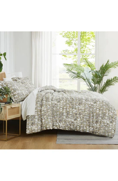 Southshore Fine Linens Rhythm Duvet Cover & Sham Set In Taupe