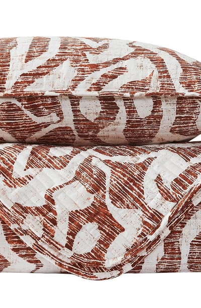 Southshore Fine Linens Khari Quilt & Sham Set In Rust