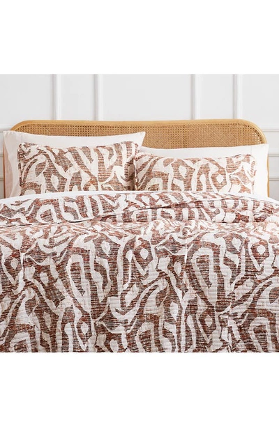 Shop Southshore Fine Linens Khari Quilt & Sham Set In Rust