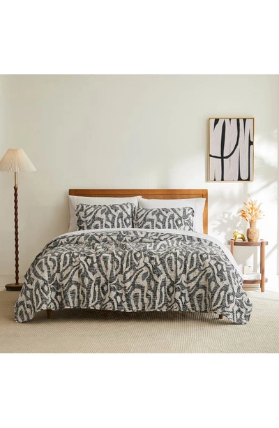 Southshore Fine Linens Khari Quilt & Sham Set In Charcoal