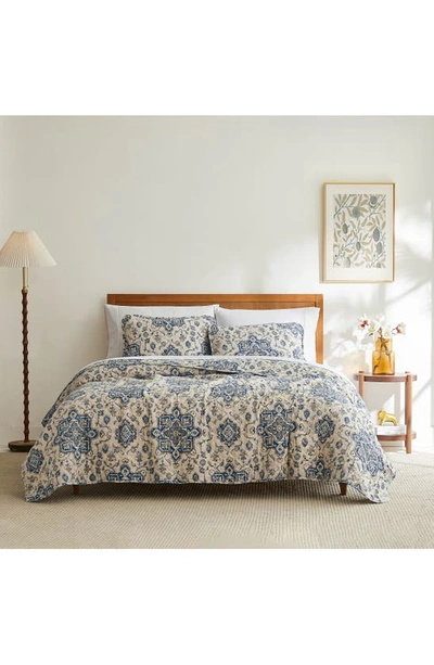 Southshore Fine Linens Persia Quilt & Sham Set In Indigo
