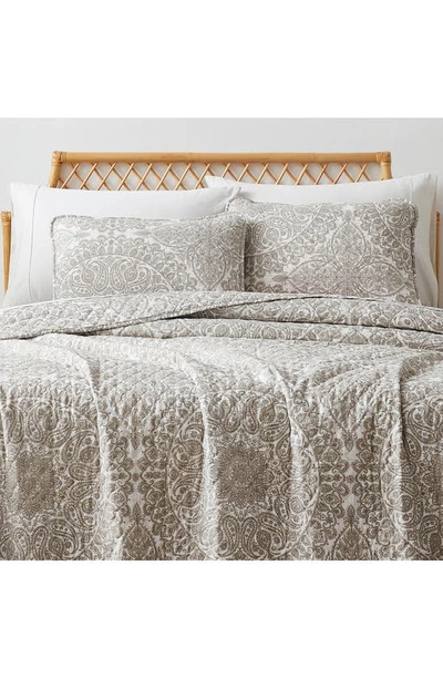 Southshore Fine Linens Ashanti Quilt & Sham Set In Bone