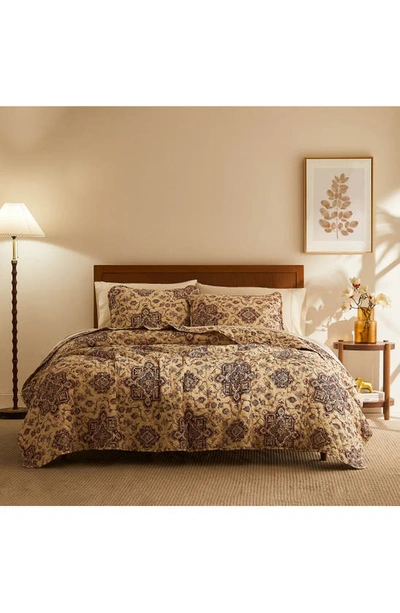 Southshore Fine Linens Depera Persia Quilt & Sham Set In Eggplant