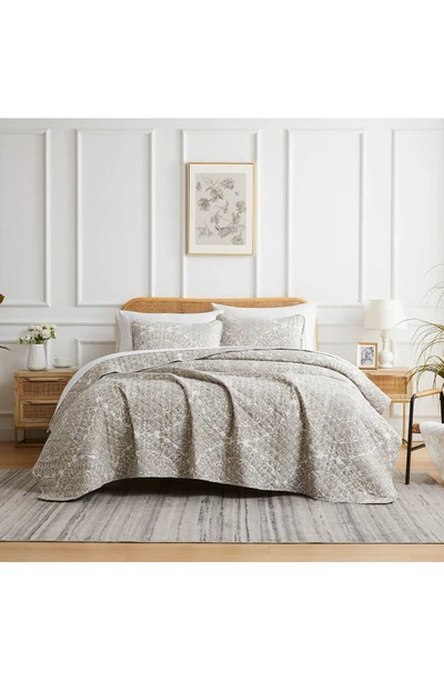 Southshore Fine Linens Ashanti Quilt & Sham Set In Bone