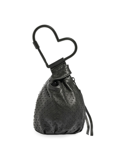 Shop Aimee Kestenberg Women's All My Heart Leather Pouch In Black