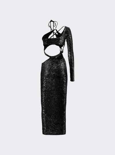 Shop Roberta Einer Banu Midi Dress In Black