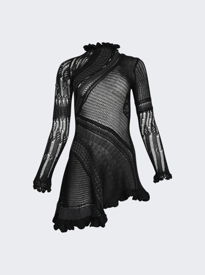 Shop Roberta Einer Ali Sheer Mini Dress In Black