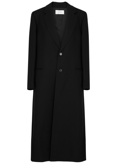 Shop The Row Cheval Wool-blend Coat In Black