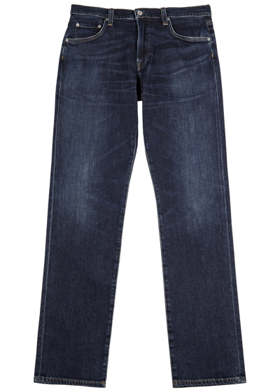 Shop Citizens Of Humanity The Gage Straight-leg Jeans In Dark Blue