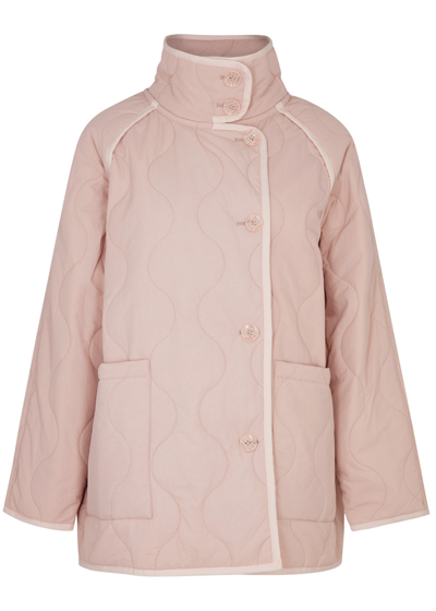 Shop Jakke Chloe Quilted Shell Jacket In Light Pink