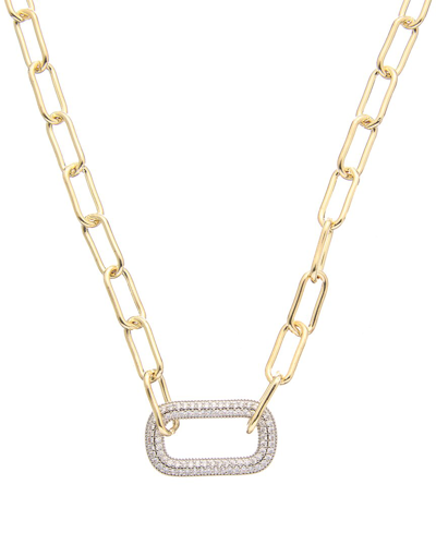 Shop Juvell 18k Plated Cz Link Necklace