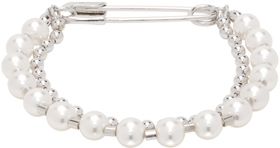 Shop Numbering Silver & White #9909 Bracelet