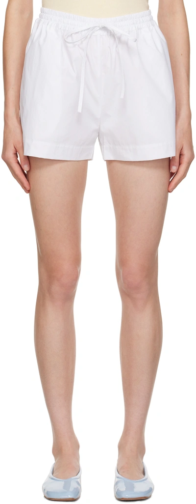 Matteau Organic Cotton-poplin Shorts In White