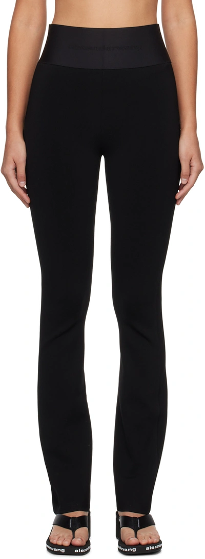 Shop Alexander Wang Black Bootcut Trousers In 001 Black