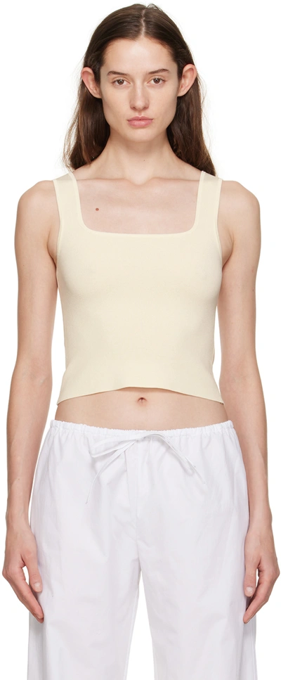 Matteau Classic Nineties Viscose Jersey Top In Ecru