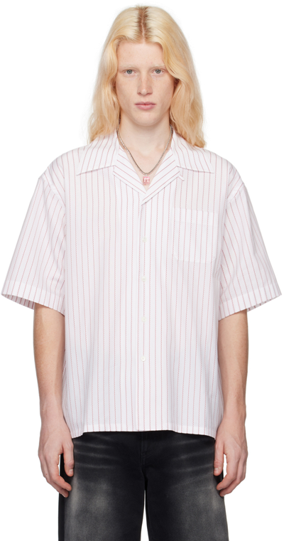 Shop Marni White Striped Shirt In Stw01 Lily White