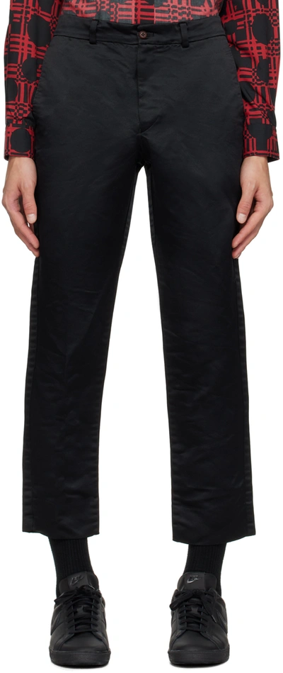 Shop Black Comme Des Garçons Black Four-pocket Trousers In 1 Black