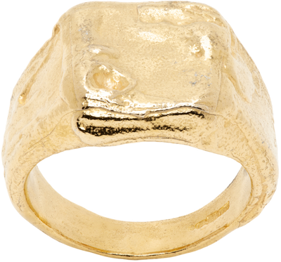 Shop Alighieri Gold 'the Lost Dreamer' Ring In 24 Gold