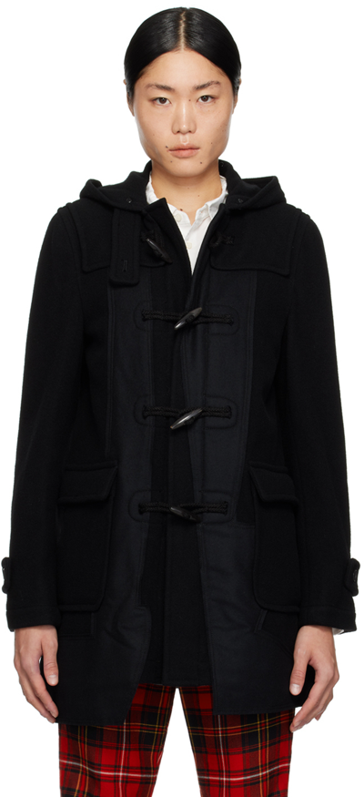 Shop Black Comme Des Garçons Black Felted Coat In 1 Black