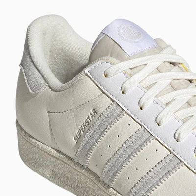 Shop Adidas Originals Ivory Superstar Vegan Sneakers In White