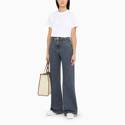 Shop Chloé Flared Jeans In Blue