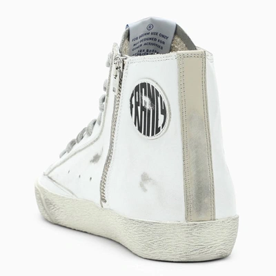 Shop Golden Goose White/silver Francy High Sneakers