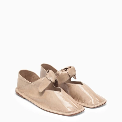 Shop Hereu Llasada Cream Ballerina In Beige