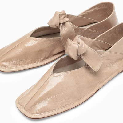 Shop Hereu Llasada Cream Ballerina In Beige