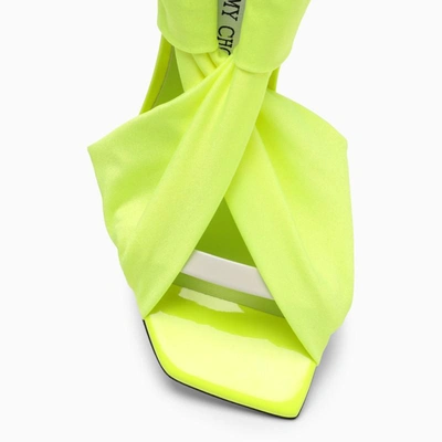 Shop Jimmy Choo Neoma 11 Neon Sandal In Green