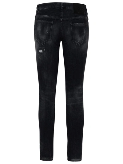 Shop Dsquared2 Jennifer Jeans In Black Denim