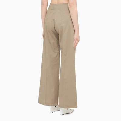 Shop Patou Structured Trousers In Beige