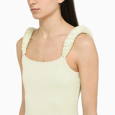 Shop Ph5 Lemon Ribbed Dress In Yellow