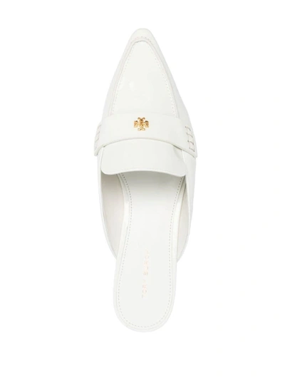 Shop Tory Burch Leather Loafers In White
