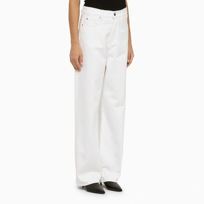 Shop Wardrobe.nyc Denim Boyfriend Jeans In White