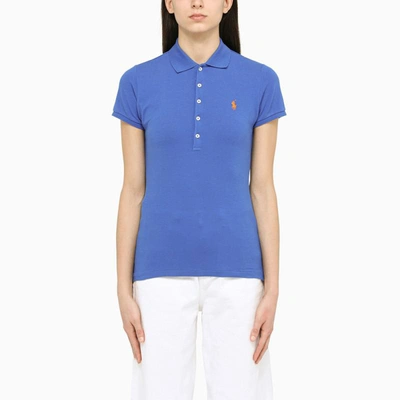 Shop Polo Ralph Lauren Slim Polo Shirt In Blue