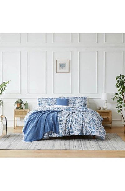 Southshore Fine Linens Rhythm Comforter & Sham Set In Blue