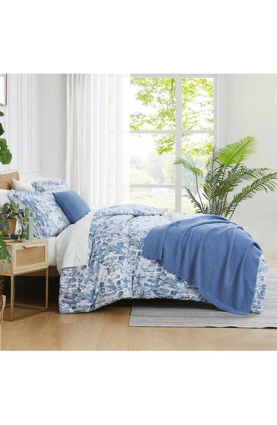 Southshore Fine Linens Rhythm Comforter & Sham Set In Blue