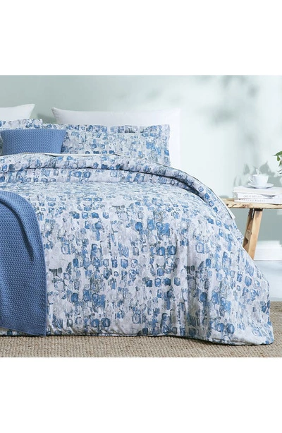 Southshore Fine Linens Rhythm Comforter & Sham Set In Blue