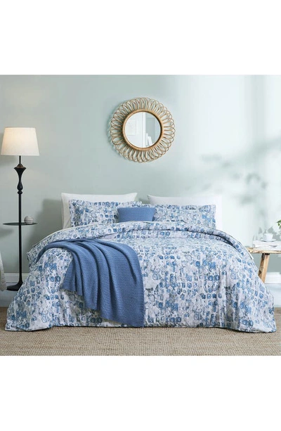 Southshore Fine Linens Rhythm Comforter & Sham Set In Blue