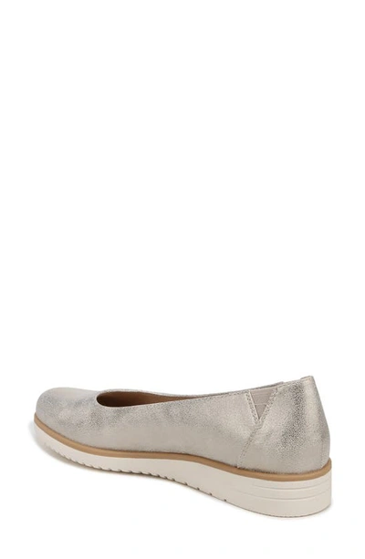 Shop Soul Naturalizer Idea Ballet Wedge Slip-on Flat In Light Gold Faux Leather