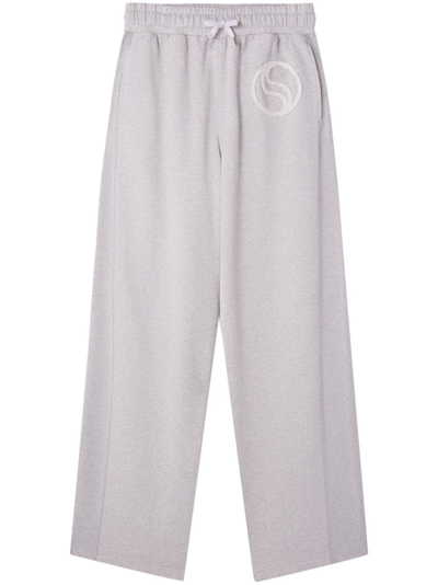 Shop Stella Mccartney S-wave Sports Trousers With Drawstring In Grey