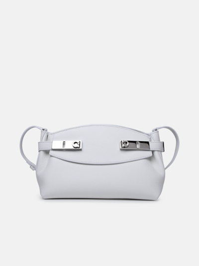 Shop Ferragamo 'hug' White Leather Bag