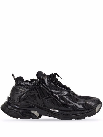 Shop Balenciaga Runner Chunky Low-top Sneakers - Unisex - Rubber In Black