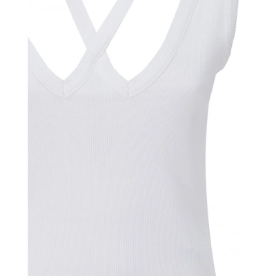 Mm6 Maison Margiela Crisscross Halter Cotton Tank Top