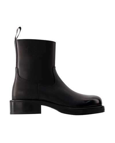 Shop Acne Studios Besare Boots -  - Leather - Black