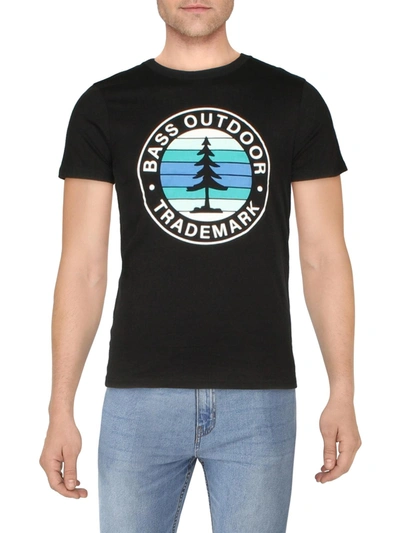 Shop Bass Outdoor Mens Cotton Graphic T-shirt In Black