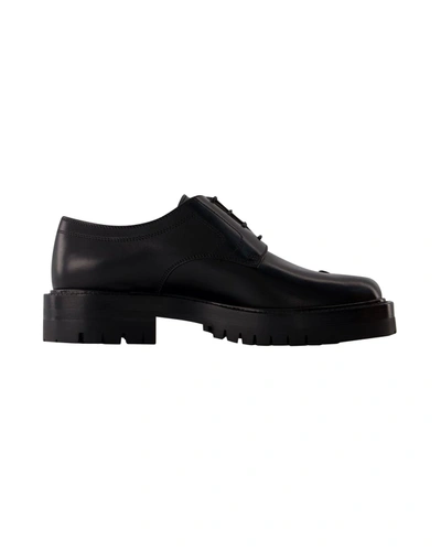 Shop Maison Margiela Tabi County Loafers -  - Leather - Black