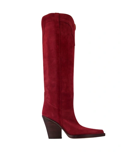 Shop Paris Texas El Dorado 100 Boots -  - Leather - Burgundy In Red