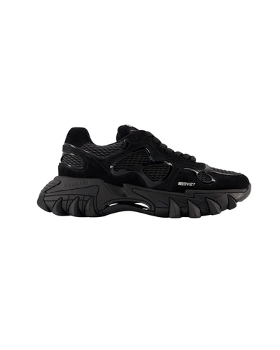 Shop Balmain B-east Sneakers -  - Multi - Suede In Black